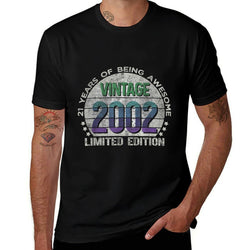 Vintage 2002 21 Year Old Gifts Limited Edition 21st Birthday  Durable T-Shirt