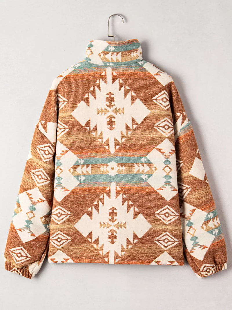 Quarter Zip Aztec Sweatshirt