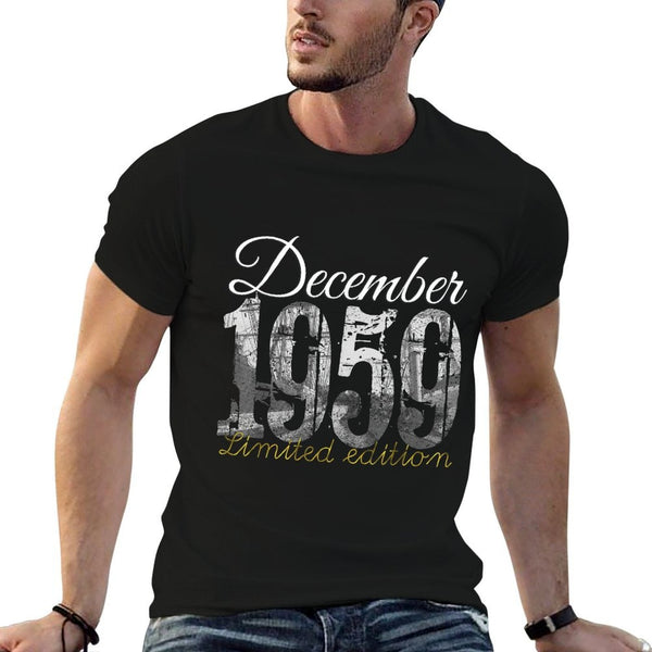 December 1959 60 Year Old 1959 60th Birthday Gift  Easy-care T-Shirt