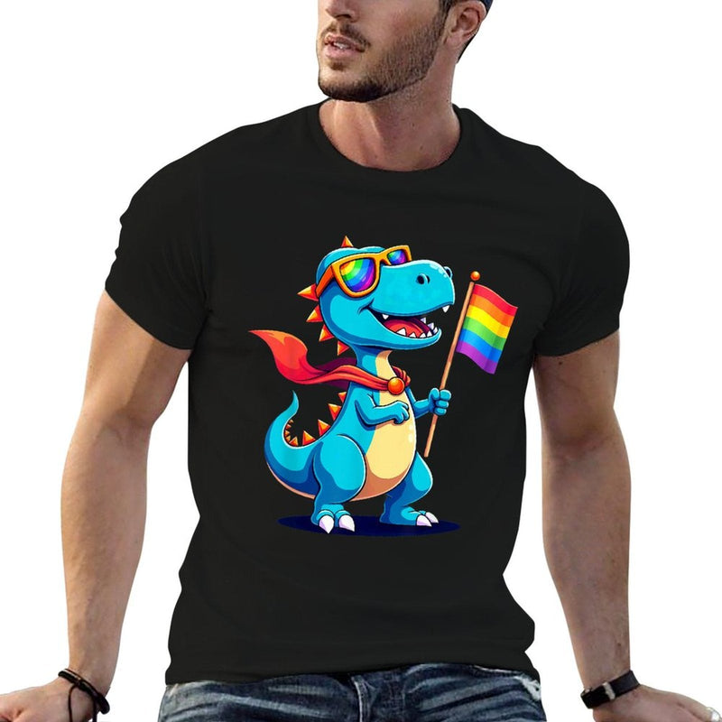 LGBT Pride Gay Lesbian Dinosaur Allysaurus  Durable T-Shirt