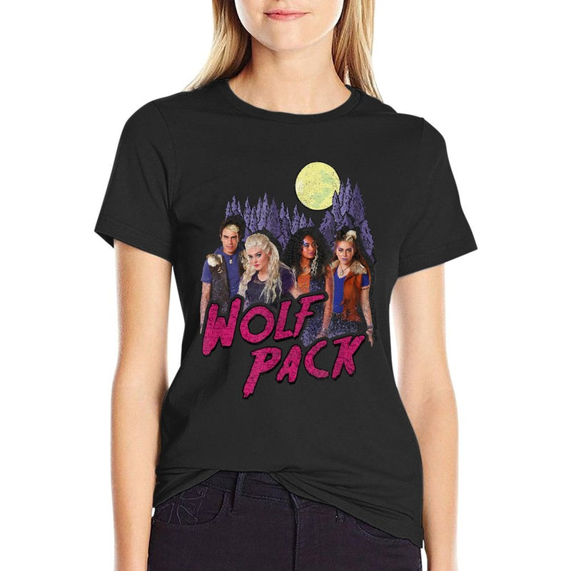Disney Zombies Wolf Pack Full Moon Group Poster  Slim-fit Cut T-Shirt