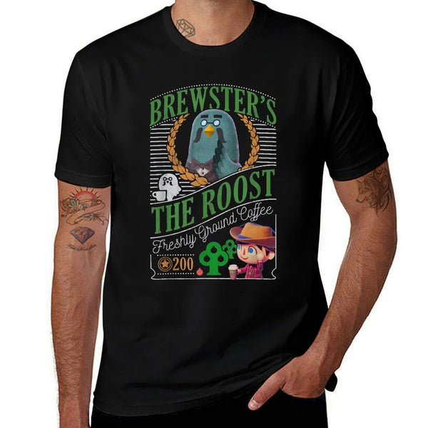 Animal Crossing Brewsters The Roost Cafe  Cotton T-Shirt