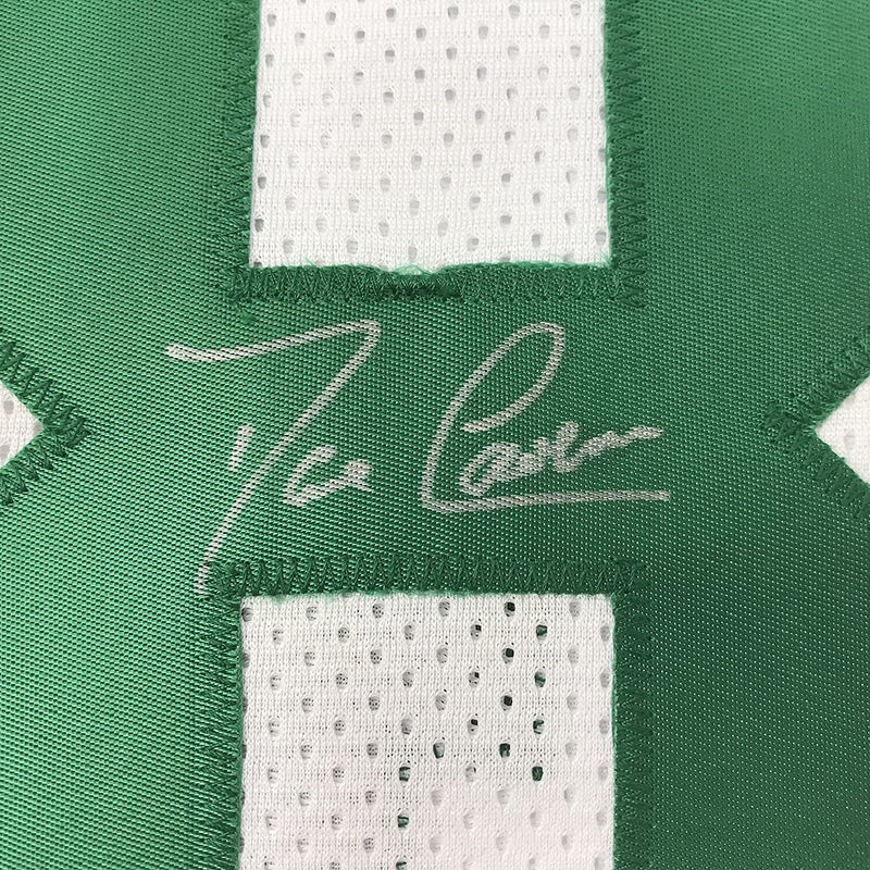 Autographed/Signed Dave Cowens Boston White Basketball Jersey JSA COA