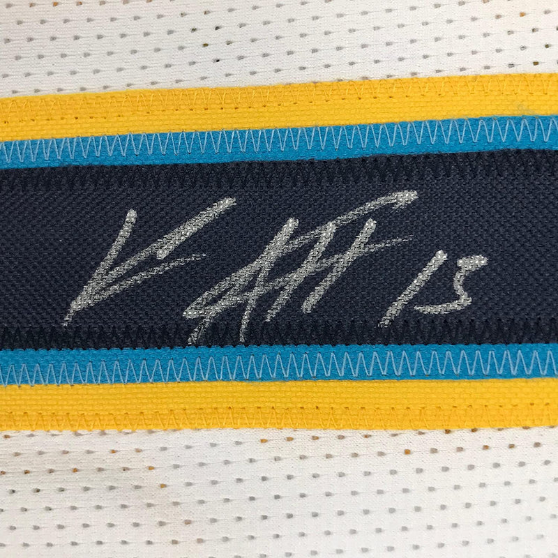 Autographed/Signed Keenan Allen Los Angeles LA White Football Jersey JSA COA