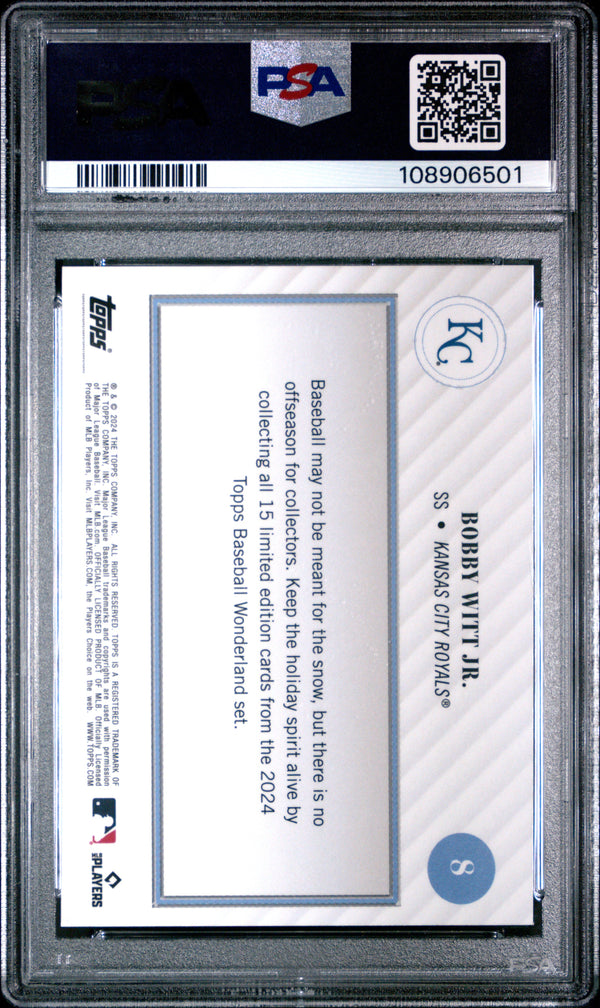 Graded 2024 Topps Wonderland Bobby Witt Jr. #8 Baseball Card PSA 9 Near Mint