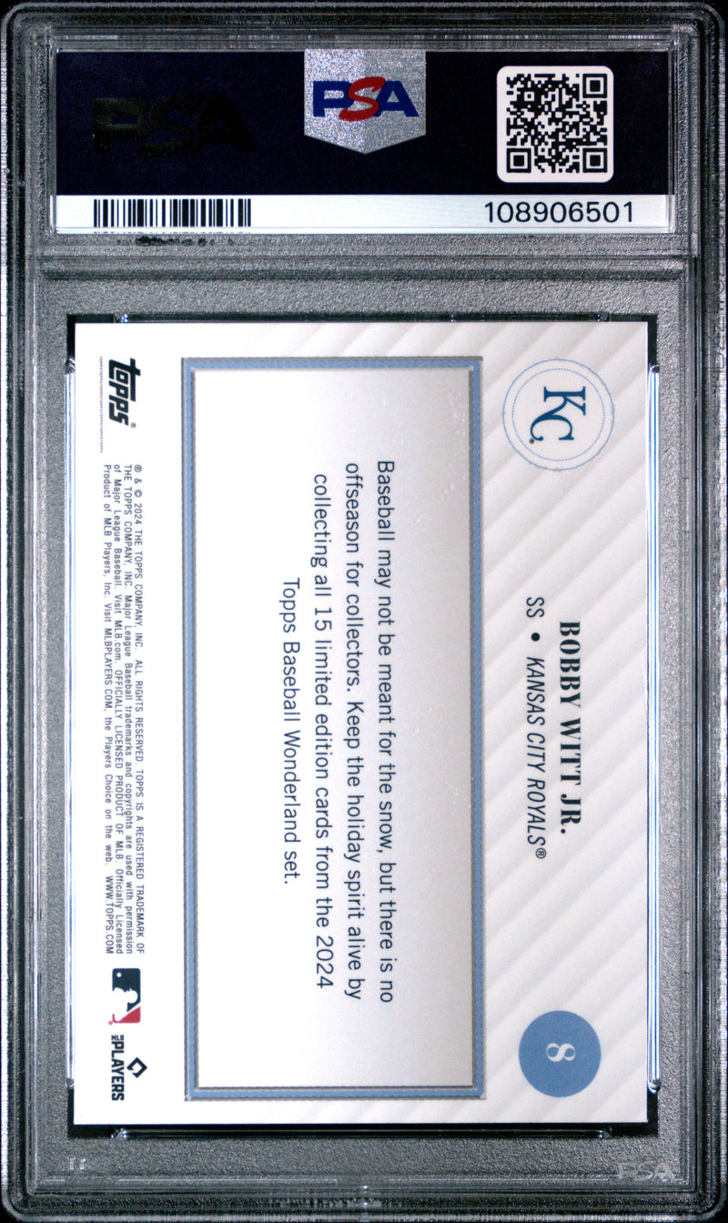 Graded 2024 Topps Wonderland Bobby Witt Jr. #8 Baseball Card PSA 9 Near Mint