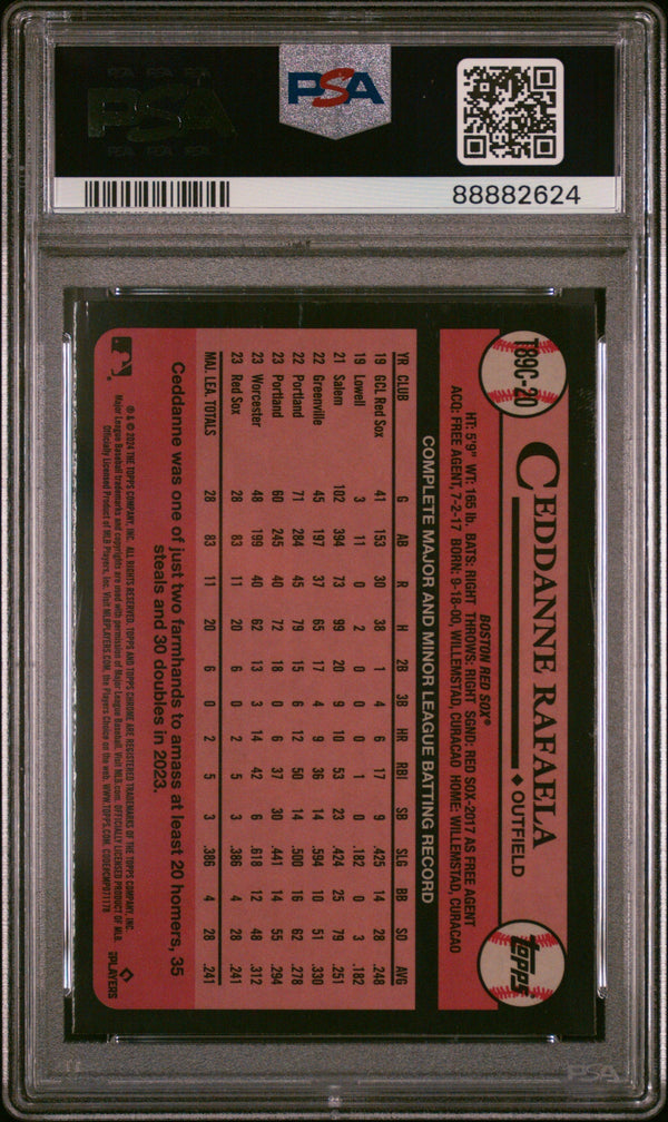 Graded 2024 Topps Silver Pack Ceddanne Rafaela #T89C20 Rookie RC Baseball Card PSA 10 Gem Mint