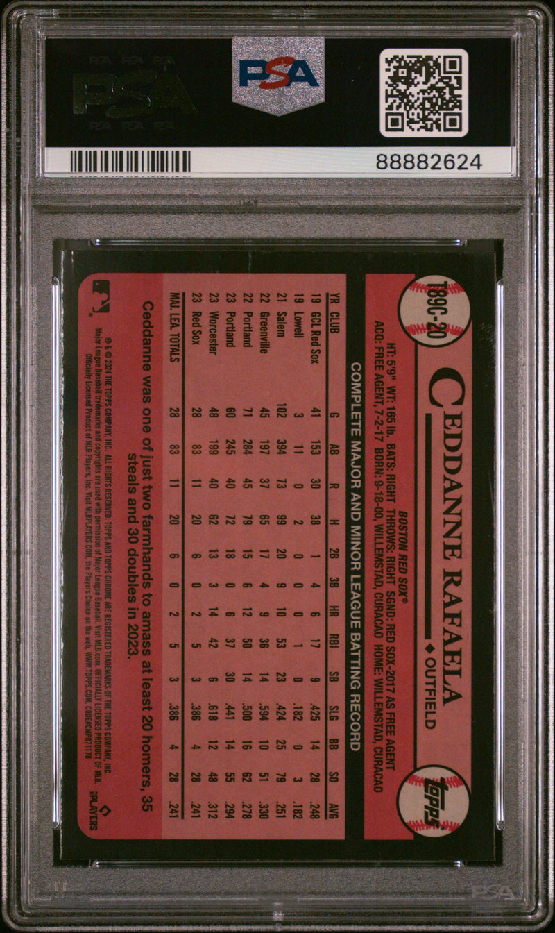 Graded 2024 Topps Silver Pack Ceddanne Rafaela #T89C20 Rookie RC Baseball Card PSA 10 Gem Mint