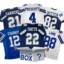 Autographed/Signed Dallas Football Jersey Mystery Box with PSA JSA or Beckett COA
