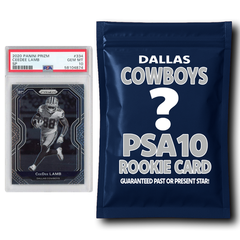 Dallas Cowboys PSA 10 Graded Rookie Card Mystery Pack