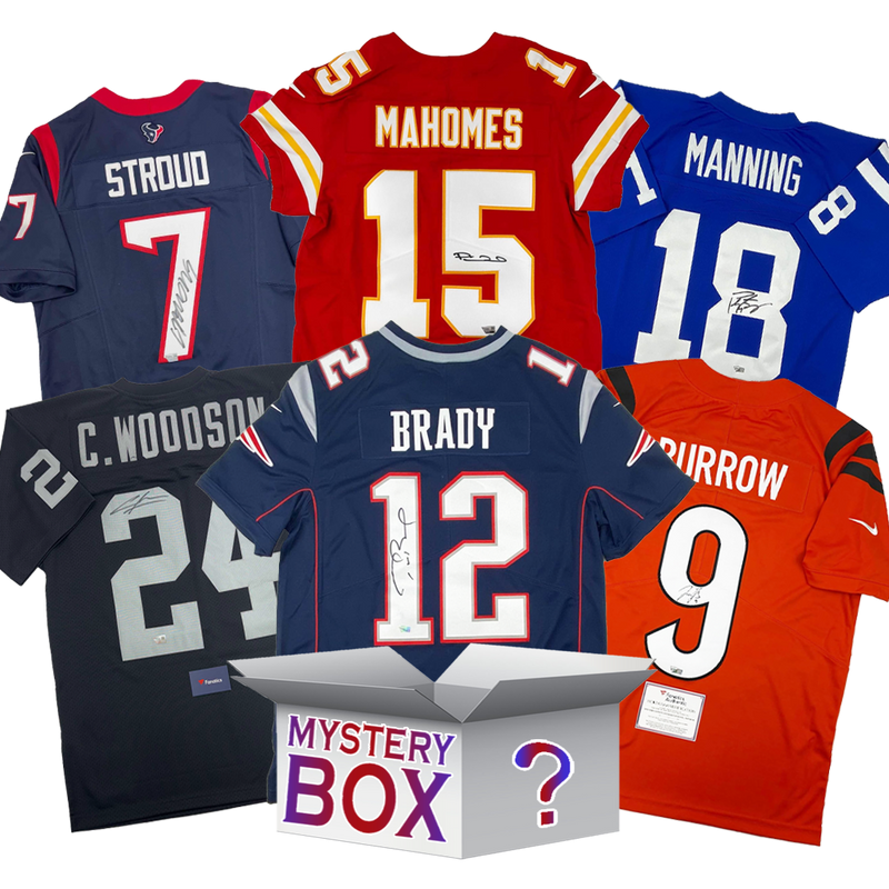 Autographed/Signed Fanatics Authentic Football Jersey Mystery Box with Fanatics COA