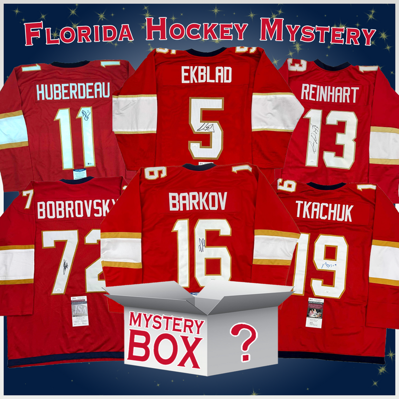 Autographed/Signed Florida Hockey Jersey Mystery Box with PSA JSA or Beckett COA
