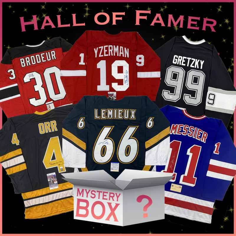 Hall of Famers Autographed/Signed Hockey Jersey Mystery Box with PSA JSA or Beckett COA
