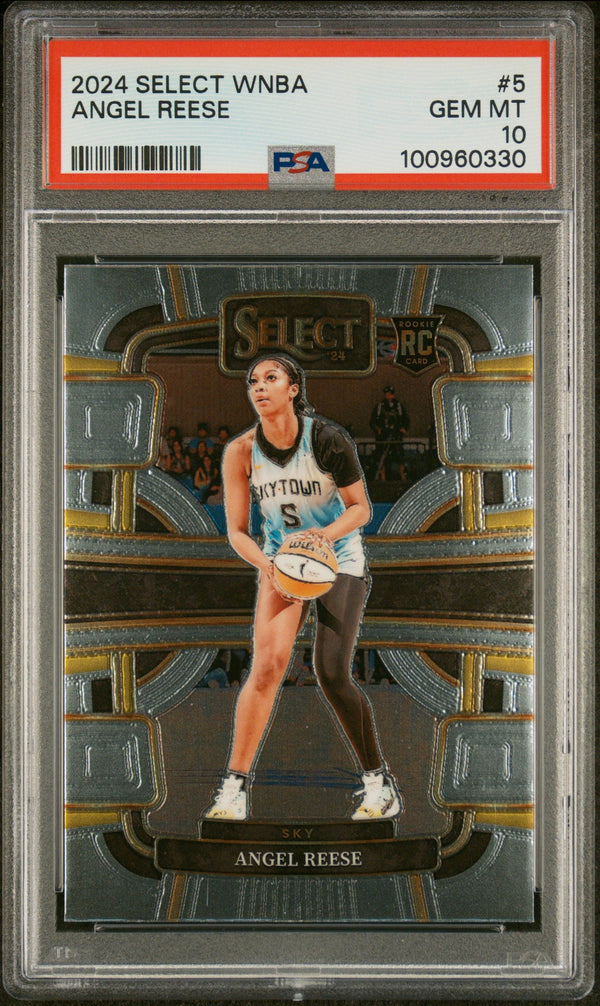 Graded 2024 Panini Select WNBA Angel Reese #5 Rookie RC Basketball Card PSA 10 Gem Mint