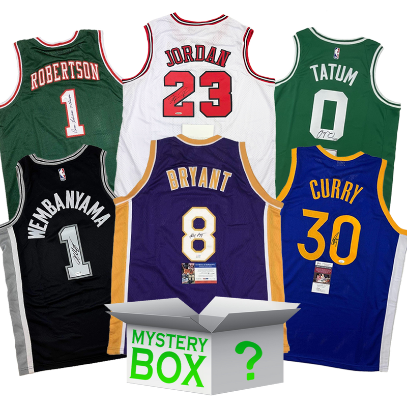 High Roller Autographed/Signed Basketball Jersey Mystery Box with PSA JSA or Beckett COA