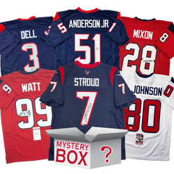 Autographed/Signed Houston Football Jersey Mystery Box with PSA JSA or Beckett COA
