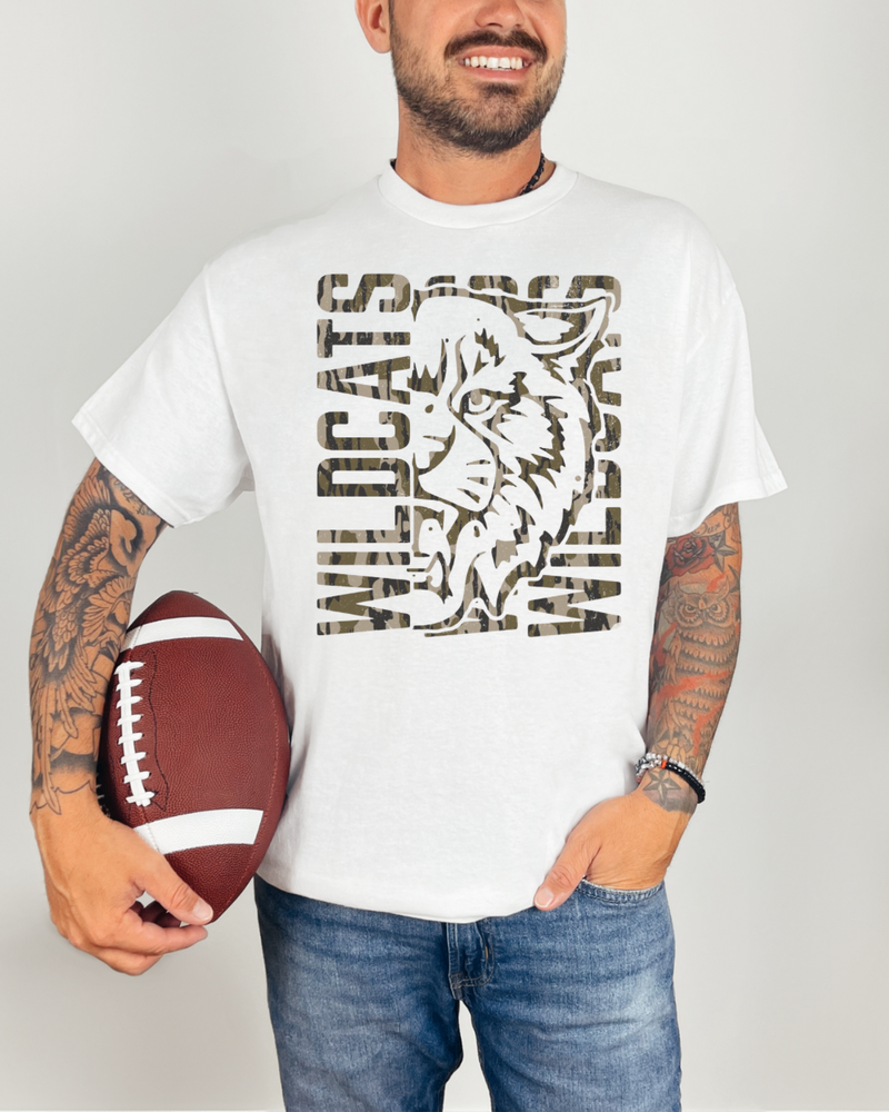 Camo Wildcats - tee, sweatshirt or hoodie