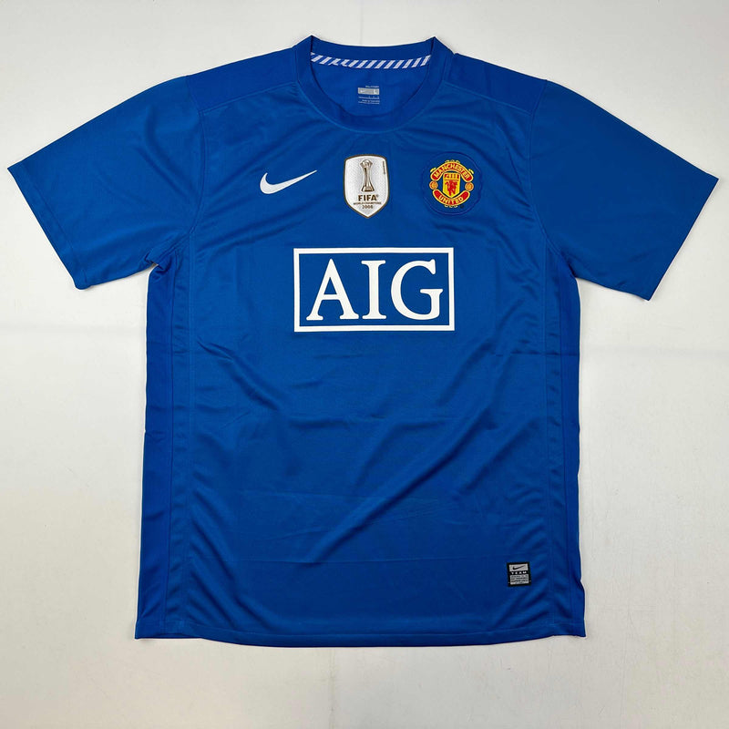Autographed/Signed Wayne Rooney Manchester United Blue Soccer Jersey Beckett BAS COA