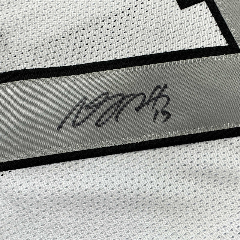 Autographed/Signed Davante Adams Las Vegas Oakland Color Rush White Football Jersey Beckett BAS COA