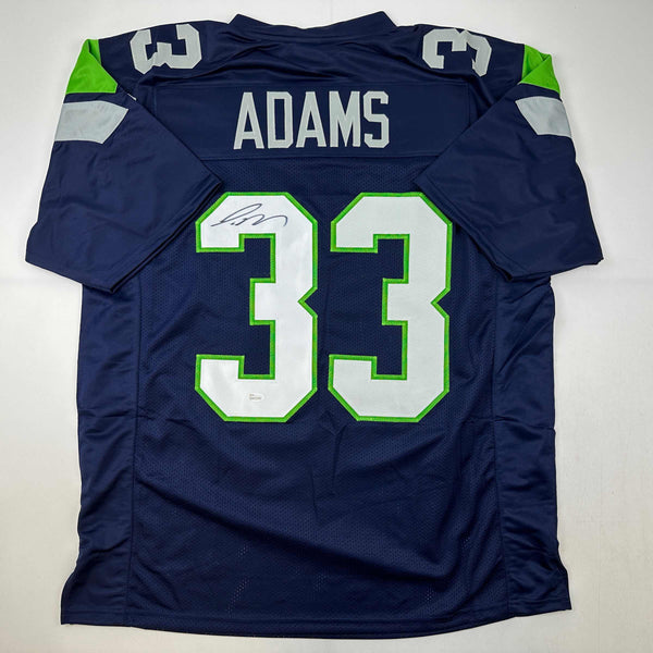 Autographed/Signed Jamal Adams Seattle Navy Blue Football Jersey JSA COA