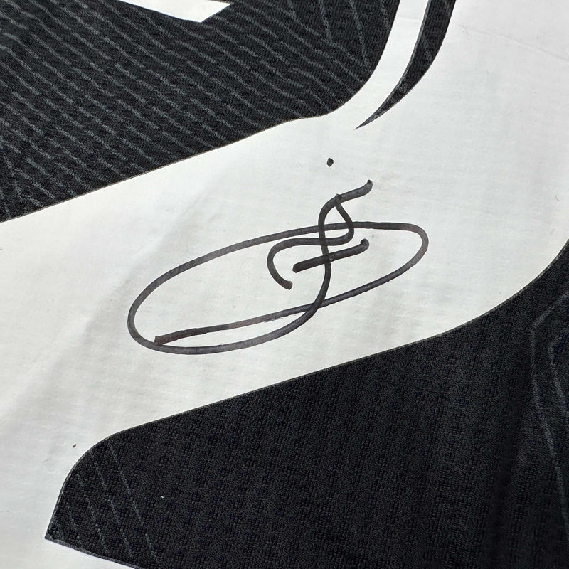 Autographed/Signed Vini Vinicius Jr. Real Madrid 2021-22 Black Soccer Jersey Beckett BAS COA
