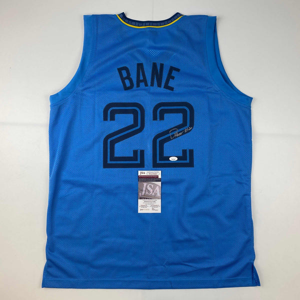 Autographed/Signed Desmond Bane Memphis Light Blue Basketball Jersey JSA COA
