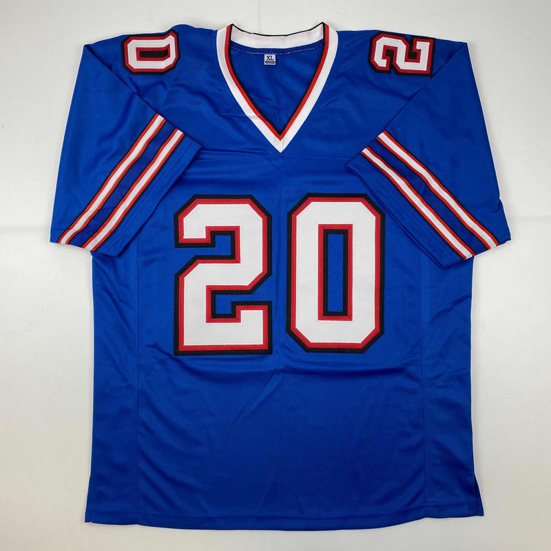 Autographed/Signed Frank Gore Buffalo Blue Football Jersey JSA COA