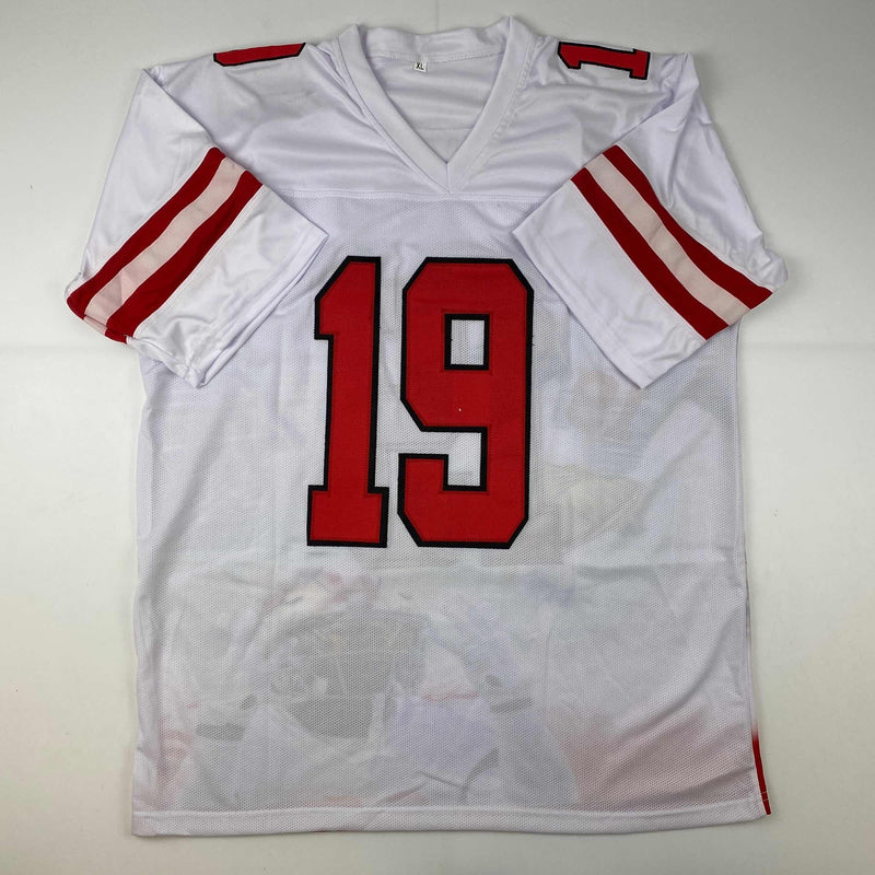 Autographed/Signed Deebo Samuel San Francisco White Portrait Football Jersey JSA COA