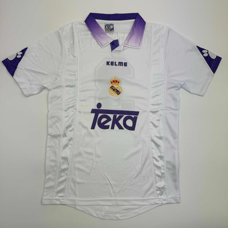 Autographed/Signed Roberto Carlos Real Madrid White Soccer Jersey Beckett BAS COA #2