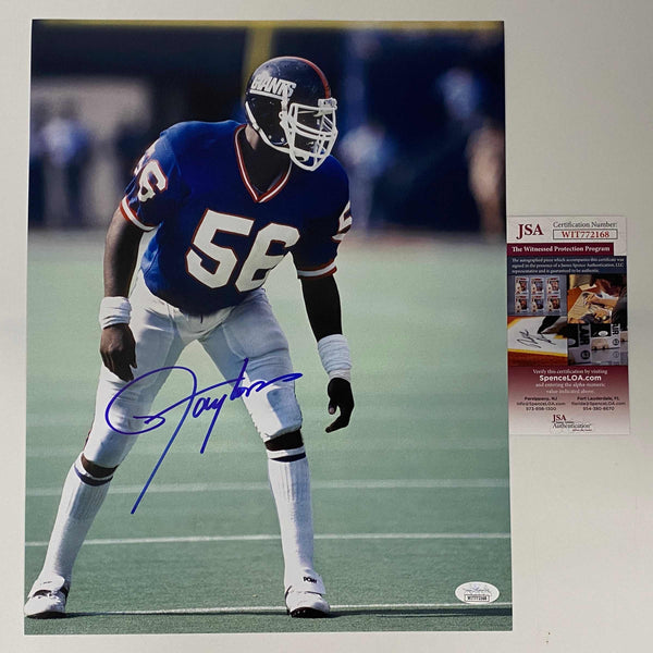 Autographed/Signed Lawrence Taylor New York Giants 11x14 Football Photo JSA COA #4
