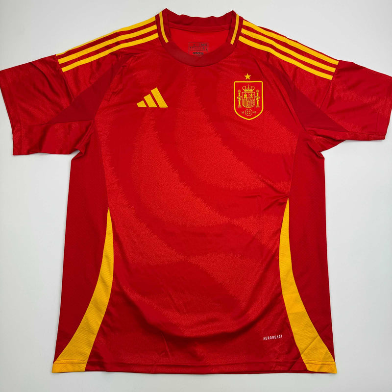 Autographed/Signed Lamine Yamal Spain Red World Cup Soccer Futbol Jersey Beckett BAS COA