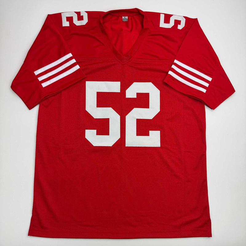 Autographed/Signed Patrick Willis San Francisco Red Football Jersey Beckett BAS COA
