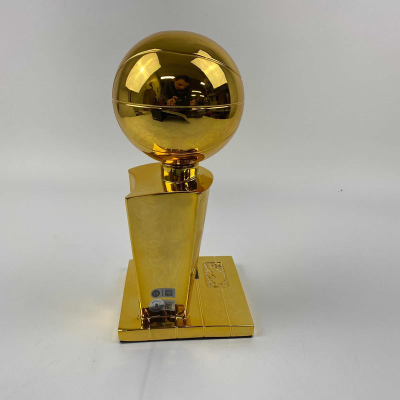 Autographed/Signed Manu Ginobili San Antonio Spurs Replica 2005 NBA Finals Basketball Trophy Beckett BAS COA