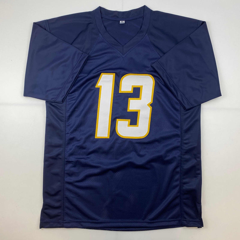 Autographed/Signed Keenan Allen Los Angeles LA Navy Blue Football Jersey JSA COA
