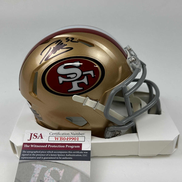 Autographed/Signed Patrick Willis San Francisco 49ers Football Mini Helmet JSA COA
