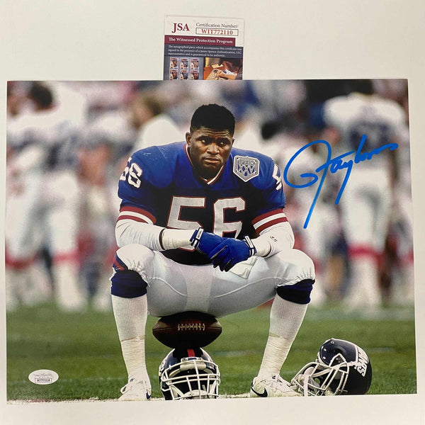 Autographed/Signed Lawrence Taylor New York Giants 11x14 Football Photo JSA COA #5