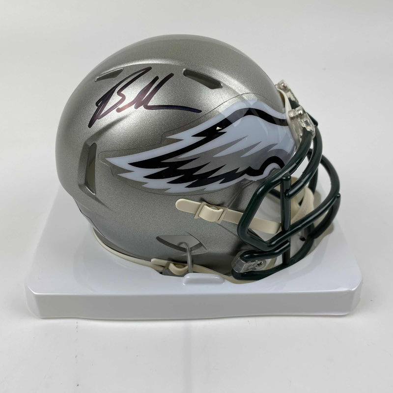 Autographed/Signed Brandon Graham Philadelphia Eagles Flash Mini Football Helmet Beckett BAS COA