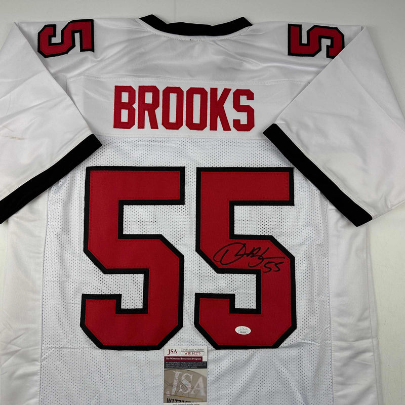 Autographed/Signed Derrick Brooks Tampa Bay White Football Jersey JSA COA