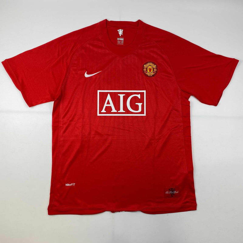 Autographed/Signed Wayne Rooney Manchester United Red 2008 Champions League Final Soccer Jersey Beckett BAS COA
