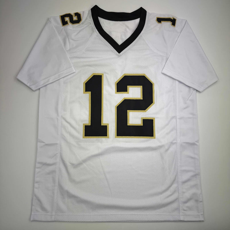 Autographed/Signed Chris Olave New Orleans White Football Jersey Beckett BAS COA