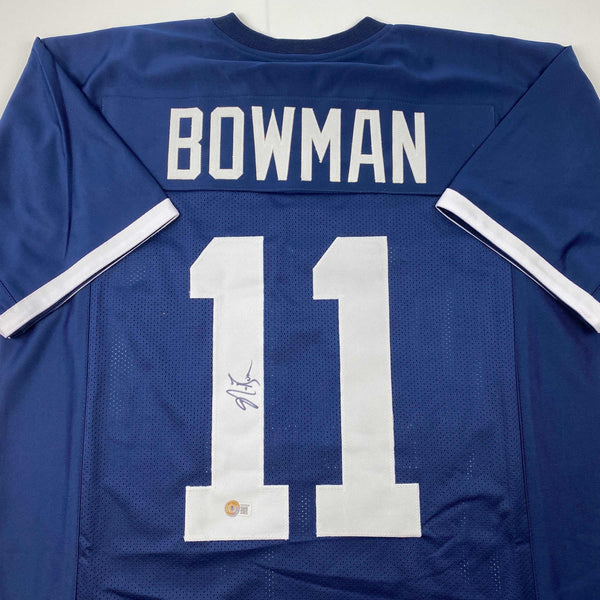 Autographed/Signed NaVorro Bowman Penn State Blue College Football Jersey Beckett BAS COA