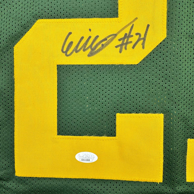 Autographed/Signed Eric Stokes Green Bay Color Rush Football Jersey JSA COA