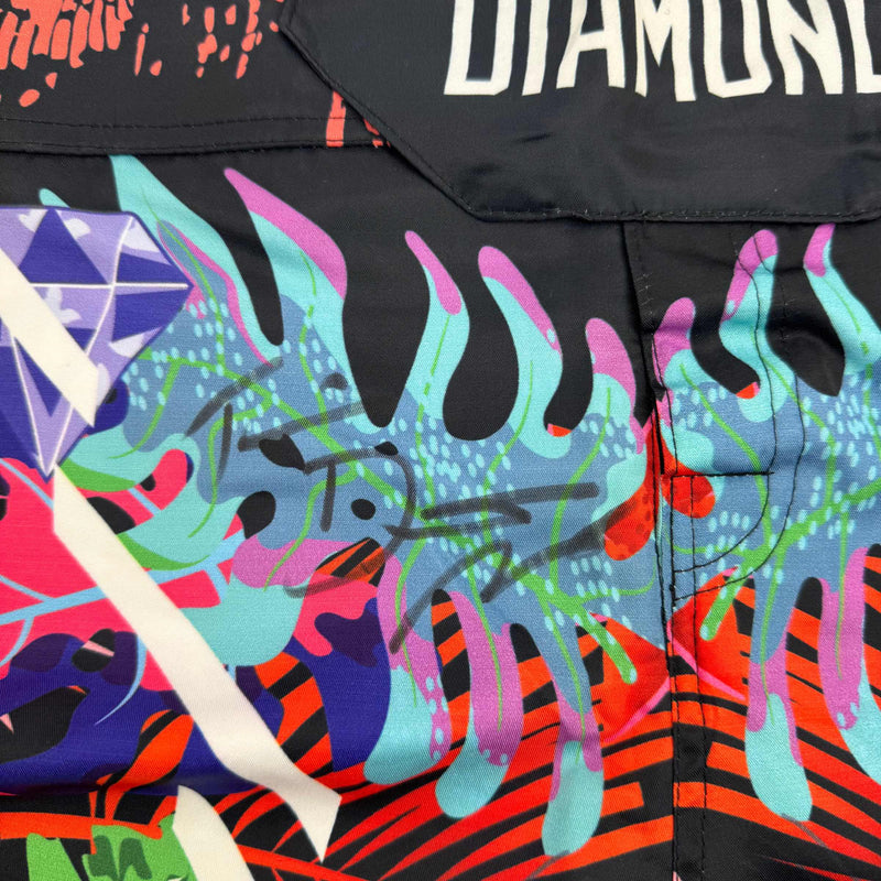 Autographed/Signed Dustin Poirier UFC MMA Trunks Shorts Ultimate Fighting JSA COA