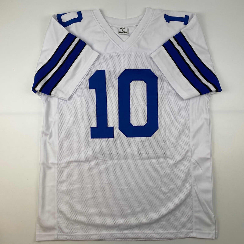 Autographed/Signed Ryan Switzer Dallas White Football Jersey JSA COA