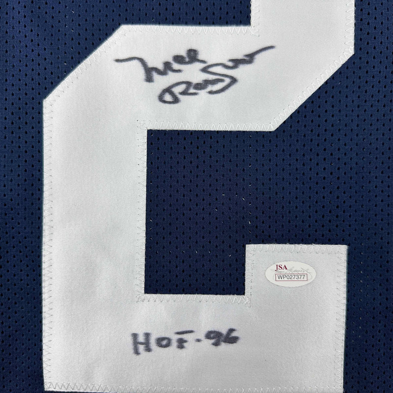 Autographed/Signed Mel Renfro HOF 96 Dallas Thanksgiving Day Football Jersey JSA COA