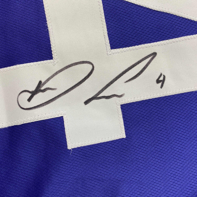 Autographed/Signed Dalvin Cook #4 Minnesota Purple Football Jersey Beckett BAS COA