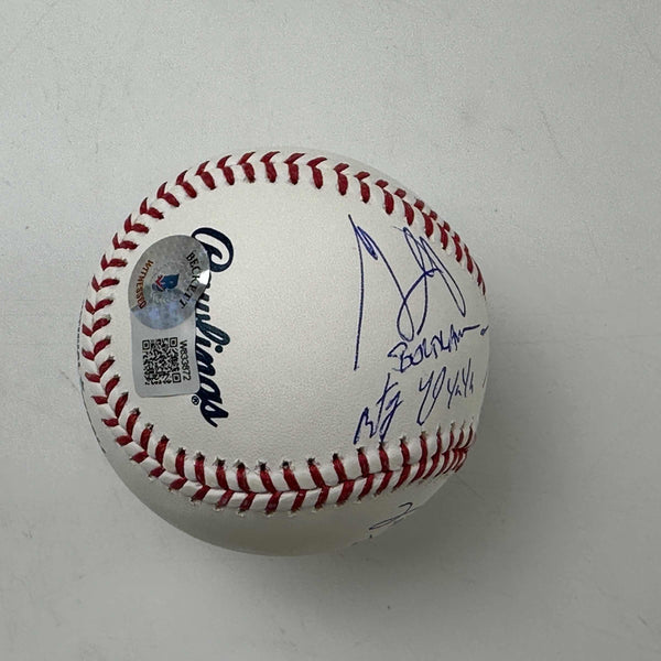 Autographed/Signed The Sandlot Movie 6x Cast Member Sigs Rawlings Official Major League Baseball Beckett BAS COA