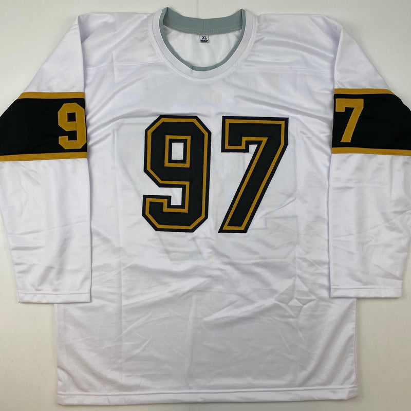 Autographed/Signed Kirill Kaprizov Minnesota White/Gold Hockey Jersey Beckett BAS COA