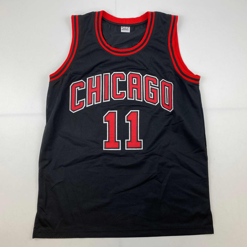 Autographed/Signed DeMar DeRozan Chicago Black Basketball Jersey Beckett BAS COA