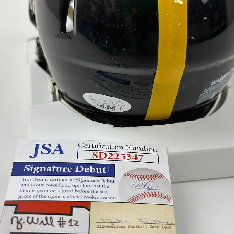 Autographed/Signed George Pickens Pittsburgh Steelers Mini Football Helmet JSA COA